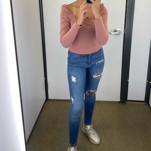 hollister distressed jeans